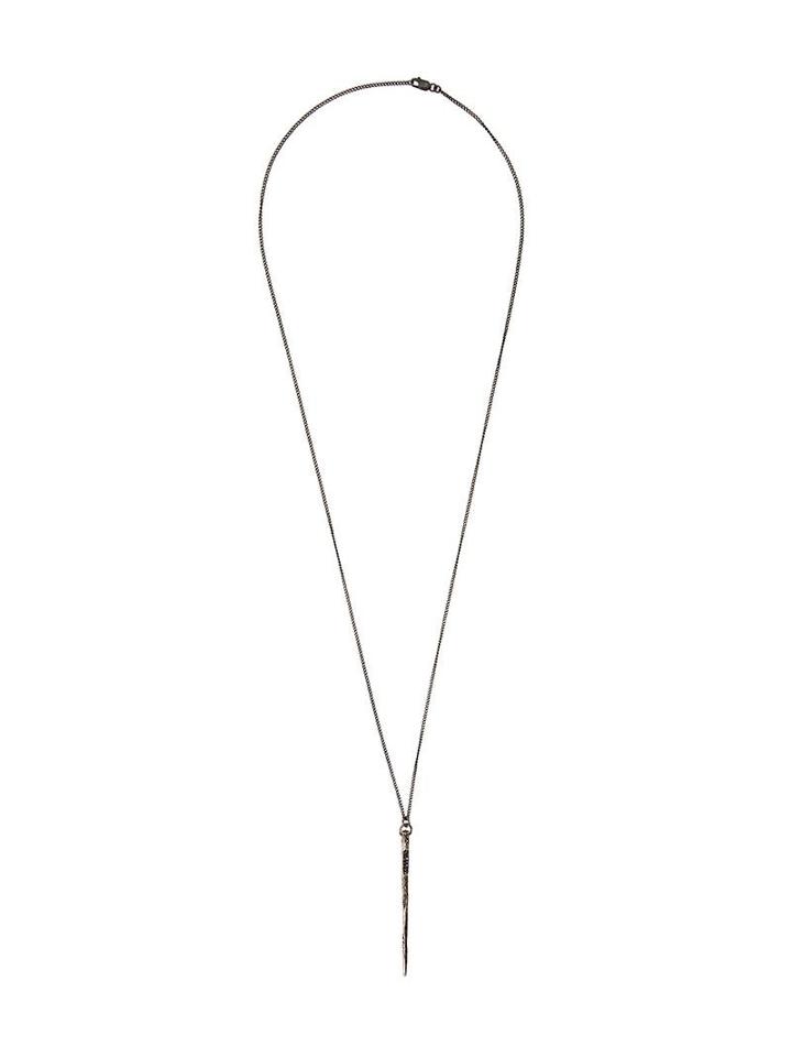 Henson Spike Pendant Necklace, Adult Unisex, Metallic