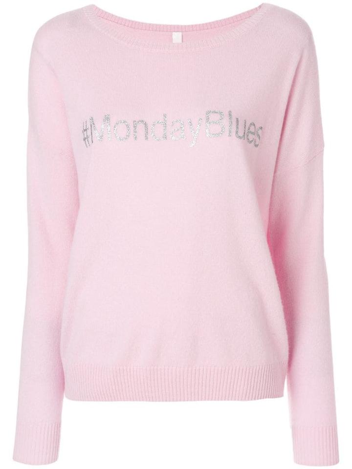 Philo-sofie Hashtag Print Jumper - Pink