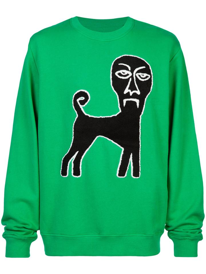 Haculla Demon Dog Sweatshirt - Green