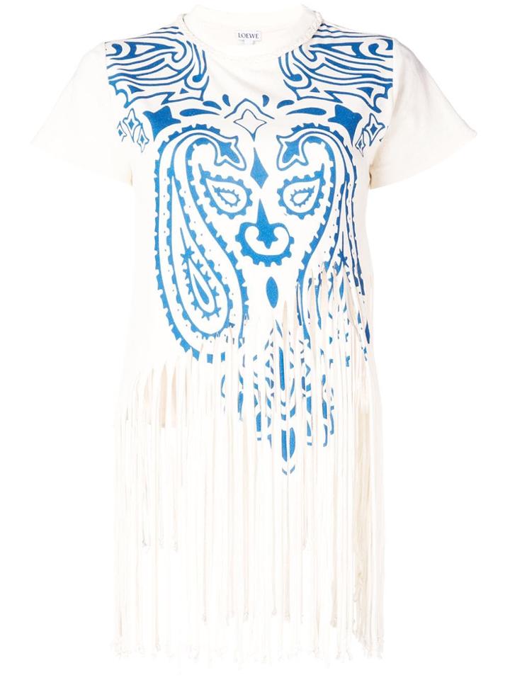 Loewe Fringe Paisley T-shirt - White
