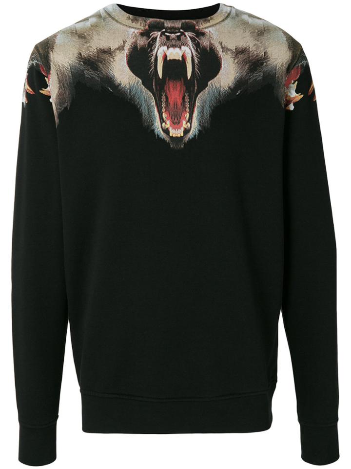 Marcelo Burlon County Of Milan Print Long-sleeve Sweatshirt - Black