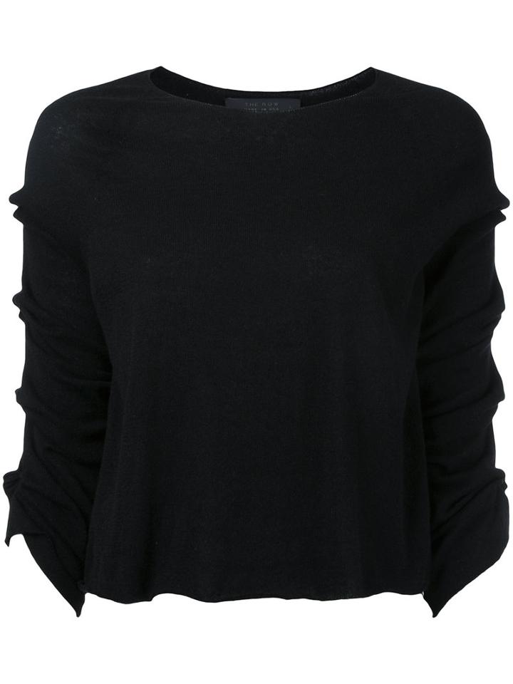 The Row - Jian Knitted Top - Women - Cashmere - L, Women's, Black, Cashmere