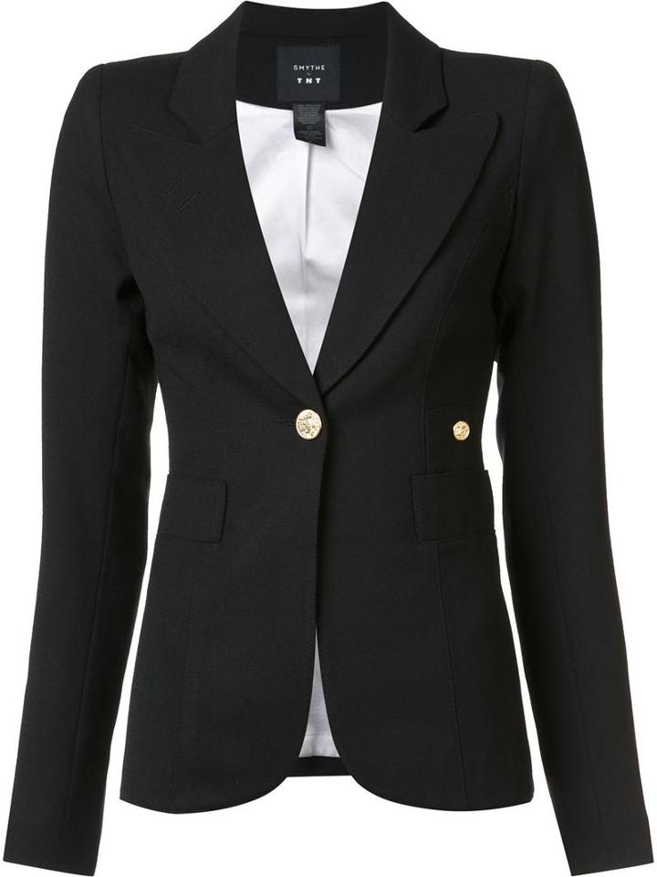Smythe Duchess Blazer, Women's, Size: 8, Black, Polyester/spandex/elastane/wool