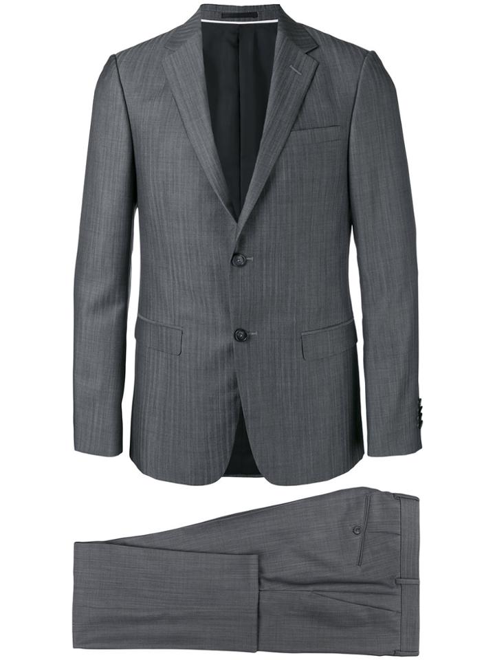 Z Zegna Notched Lapel Two-piece Suit - Grey