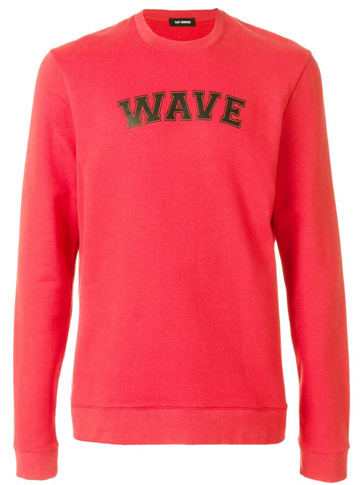 Raf Simons Wave Sweater - Red