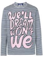 Junya Watanabe Man Printed Long-sleeved Sweatshirt - Blue