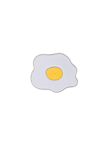 Gelareh Mizrahi Egg Pin - White