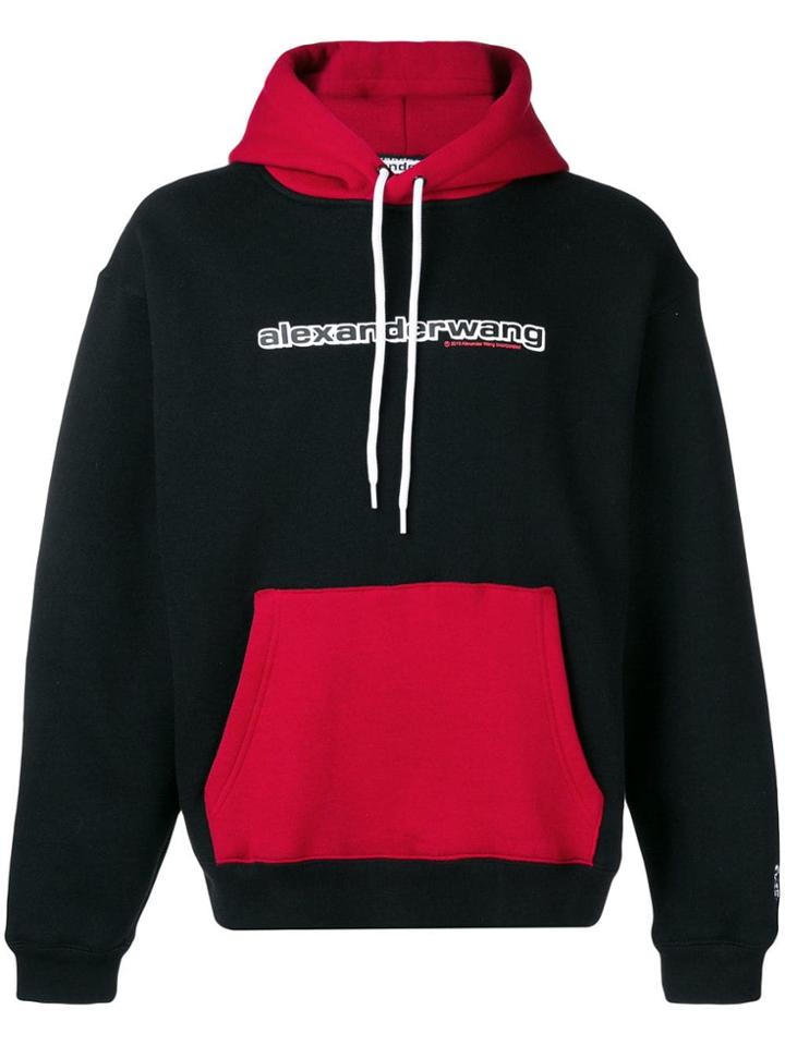 Alexander Wang Logo Print Hoodie - Black