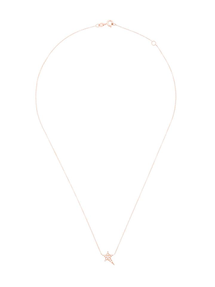 Diane Kordas Diamond Star Charm Necklace - Metallic