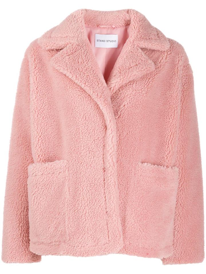 Stand Studio Concealed Fastening Jacket - Pink