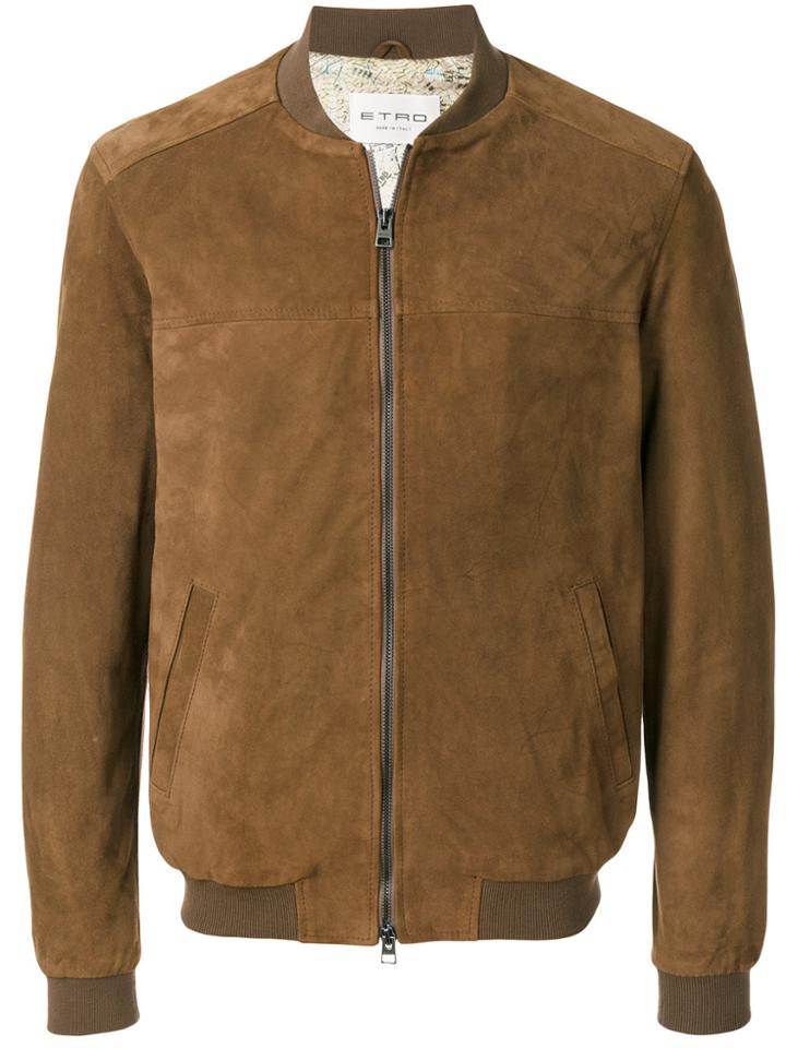Etro Classic Bomber Jacket - Brown