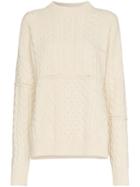 Golden Goose Rochere Chunky Knit Jumper - White