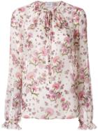 Giambattista Valli Tie Neck Floral Blouse - Neutrals