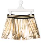 Little Marc Jacobs Metallic Shorts - Gold