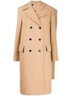 Msgm Double-breasted Coat - Neutrals