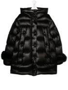Moncler Kids Quilted Padded Coat - Black