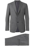 Tagliatore Dinner Suit, Men's, Size: 58, Grey, Cupro/virgin Wool