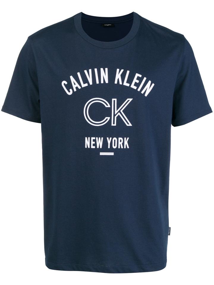 Calvin Klein 205w39nyc Front Printed T-shirt - Blue