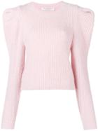 Philosophy Di Lorenzo Serafini Puff Shoulder Sweater - Pink & Purple