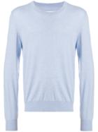Maison Margiela Elbow Patch Sweater - Blue