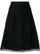 Ermanno Scervino Knitted A-line Skirt - Black