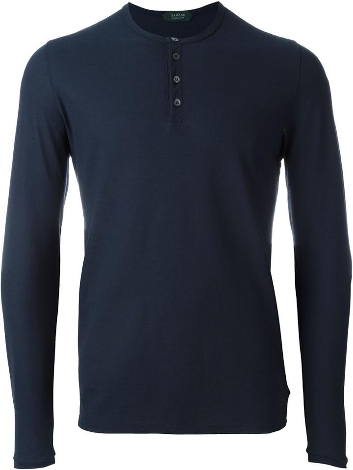 Zanone Longsleeved Henley T-shirt