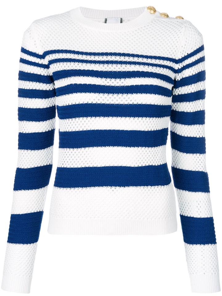 Pinko Striped Jumper - White
