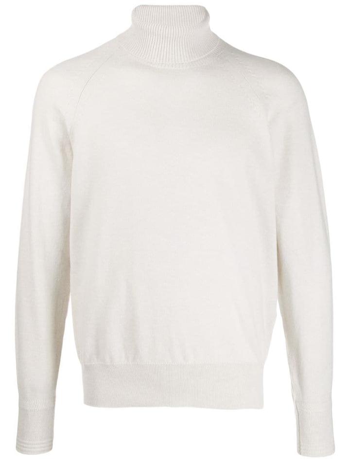 Tom Ford Cashmere Roll Neck Jumper - White