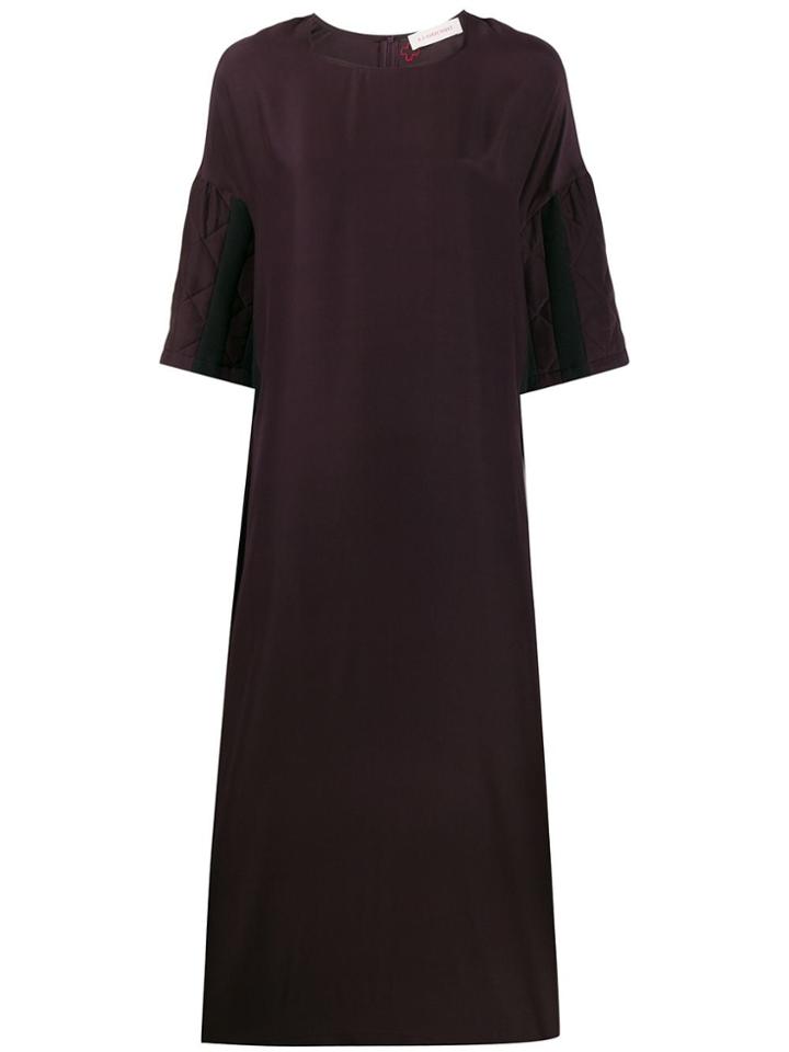 A.f.vandevorst Dalton Quilted Sleeve Dress - Purple