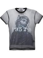 Givenchy Sheer Christ Print T-shirt