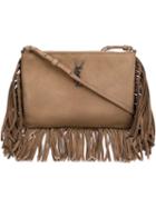 Saint Laurent Monogram Crossbody Bag, Women's, Brown, Acetate/leather