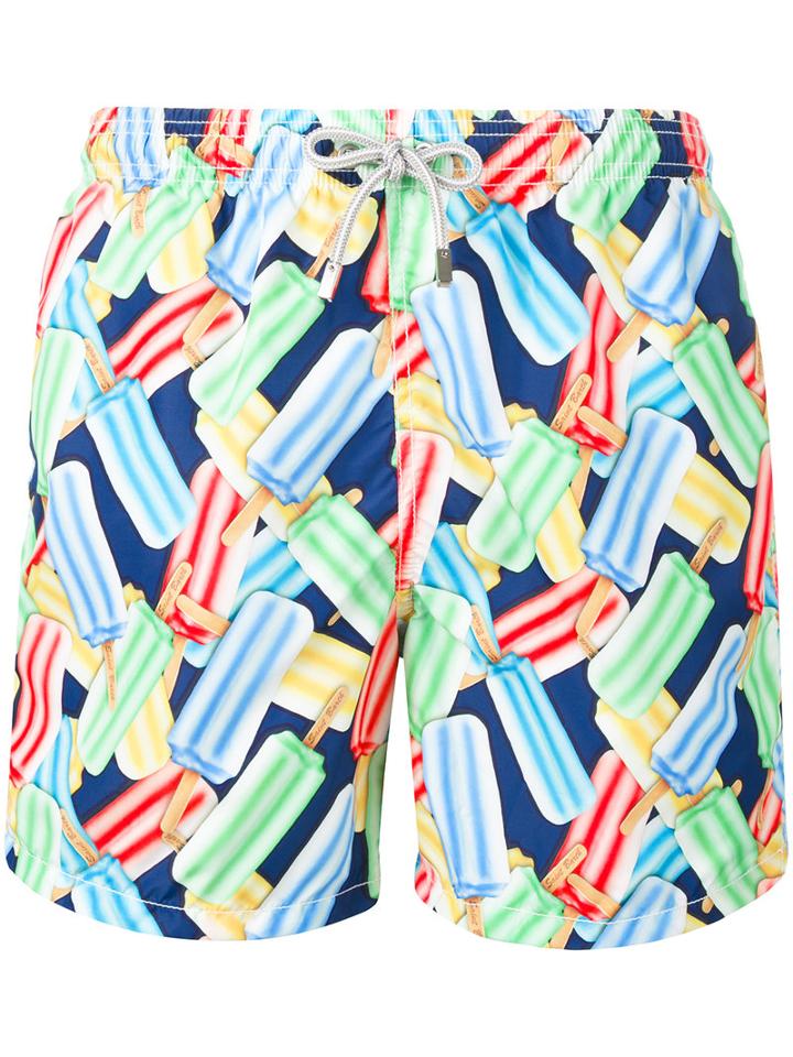 Mc2 Saint Barth - Printed Swim Shorts - Men - Polyamide/polyester/spandex/elastane - Xxl, Polyamide/polyester/spandex/elastane