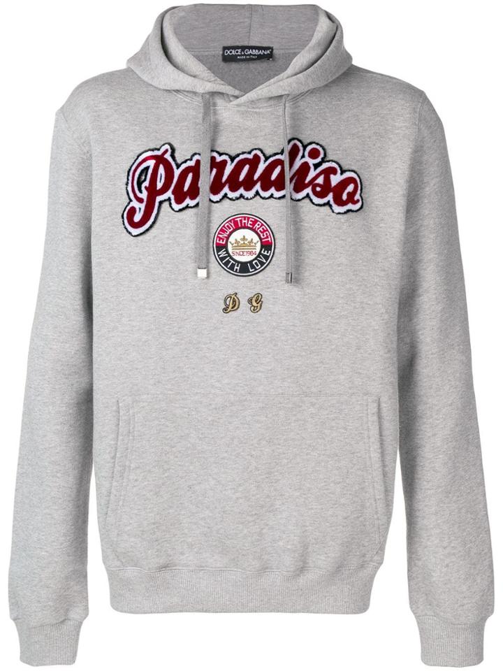Dolce & Gabbana 'paradiso' Hoodie - Grey