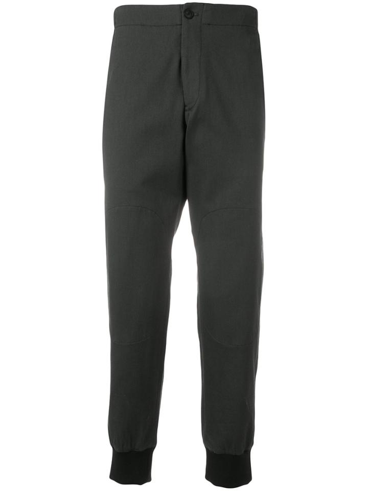 Emporio Armani Gathered-ankles Chinos - Grey