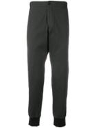 Emporio Armani Gathered-ankles Chinos - Grey