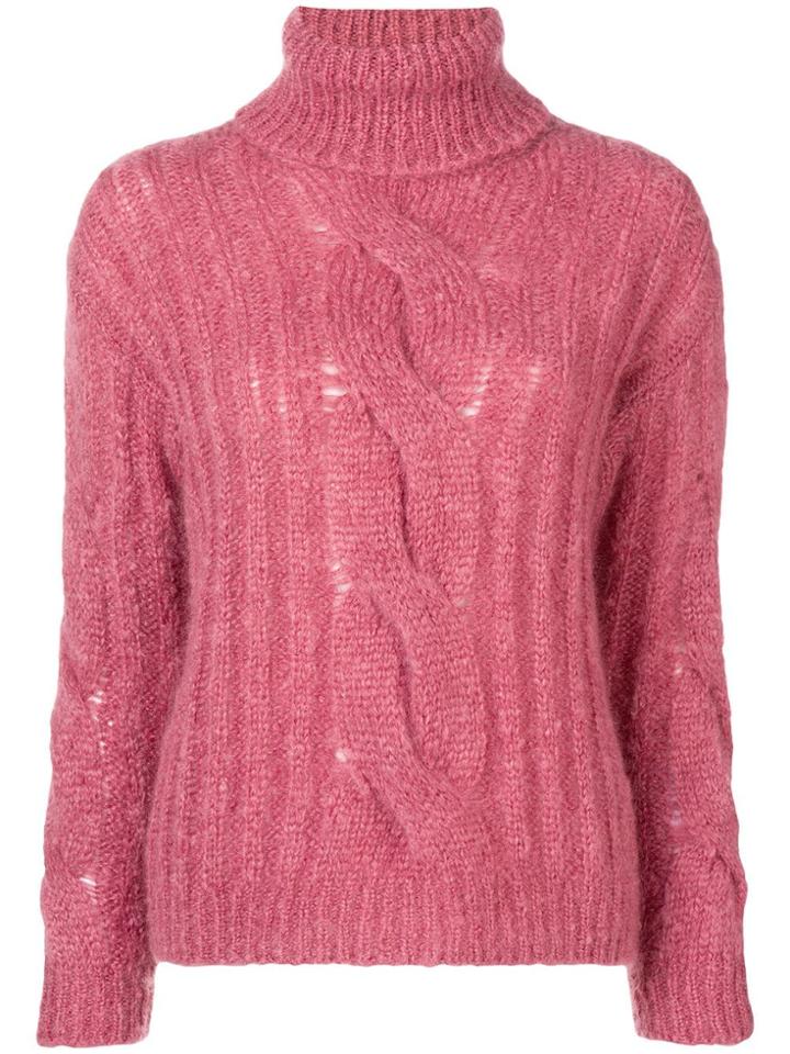 Max Mara Knitted Jumper - Pink & Purple