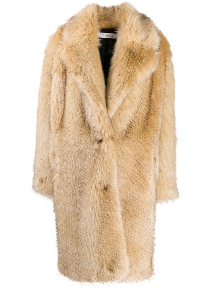 Iro Oversized Long Sleeved Coat - Neutrals