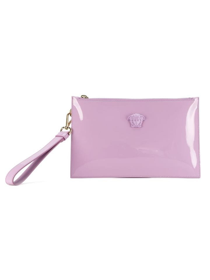 Versace Versace Dp8e944dptnt Kljoc Leather/fur/exotic Skins->calf Leather, Women's, Pink/purple