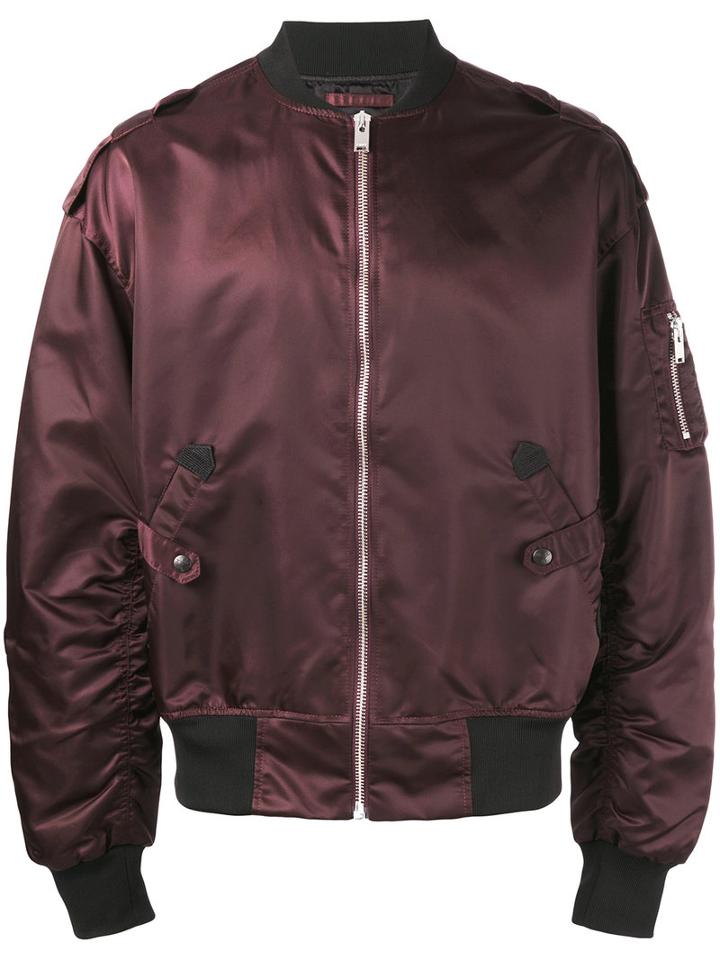 Misbhv - Bomber Jacket - Men - Cotton/viscose/polyimide - M, Red, Cotton/viscose/polyimide
