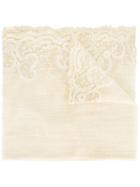 Faliero Sarti Embroidered Scarf, Women's, Nude/neutrals, Cotton/viscose/polyester