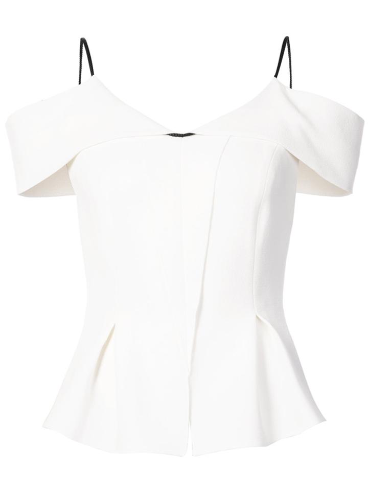 Roland Mouret Off-the-shoulder Shirt - White