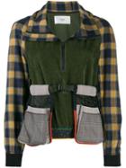 Quetsche Contrast Patchwork Shirt - Green