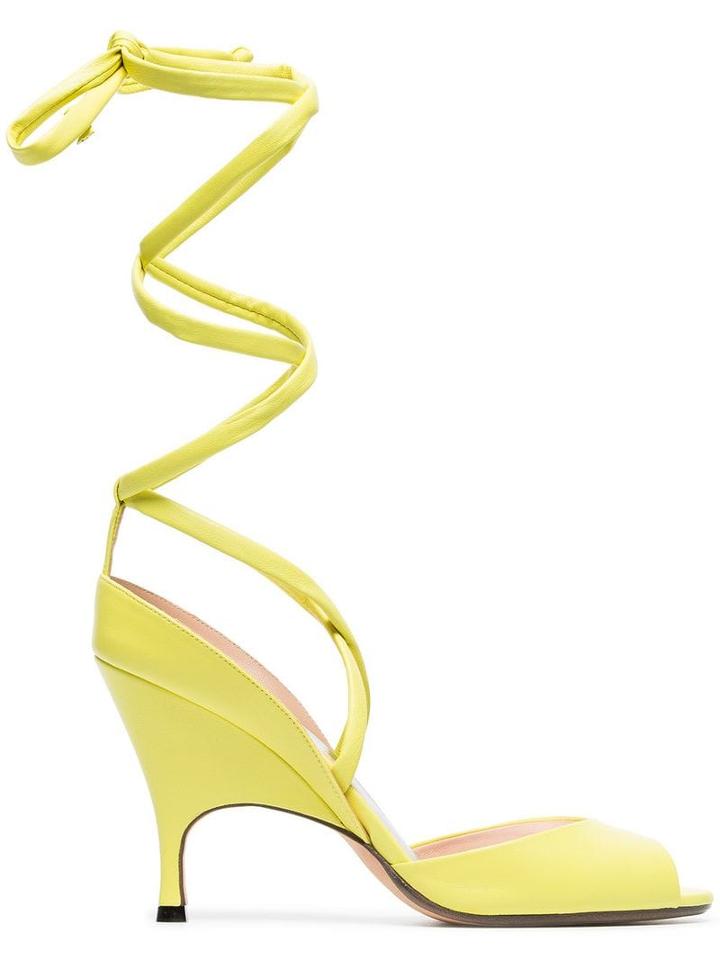 Alchimia Di Ballin Yellow Ballin Lidae 95 Leather Sandals