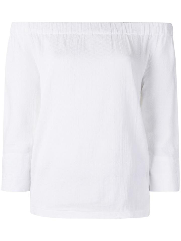 Cecilie Copenhagen Off Shoulder Blouse, Women's, Size: 1, White, Cotton