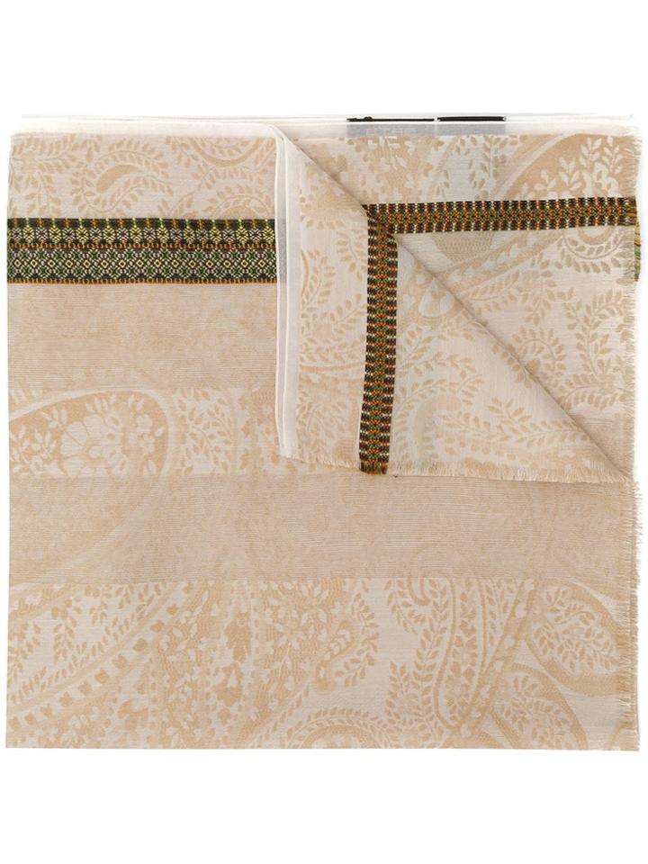 Etro Foulard Beige Scarf - Neutrals