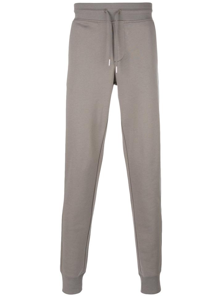 Moncler Drawstring Cuffed Trousers, Men's, Size: Xl, Grey, Cotton