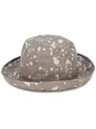 Kijima Takayuki Splattered Hat, Adult Unisex, Size: Medium/large, Grey, Cotton
