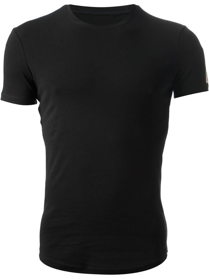 Yohji Yamamoto Asymmetric Hem T-shirt - Blue