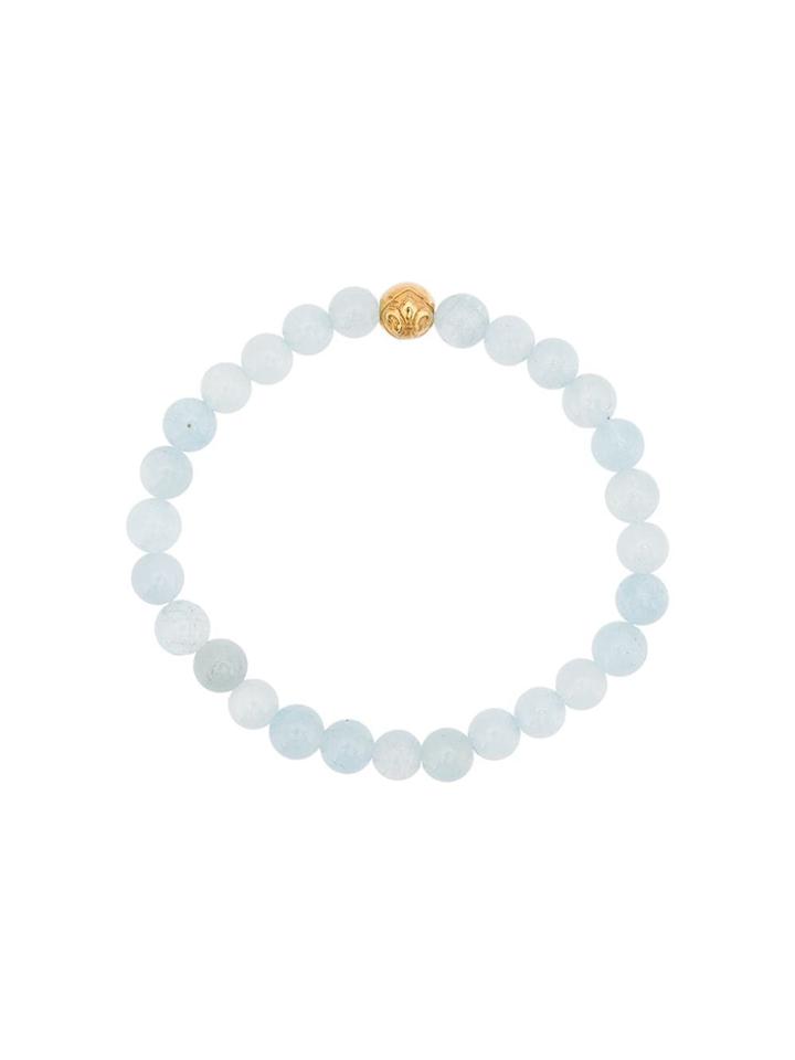 Nialaya Jewelry Rounded Bead Bracelet - Blue