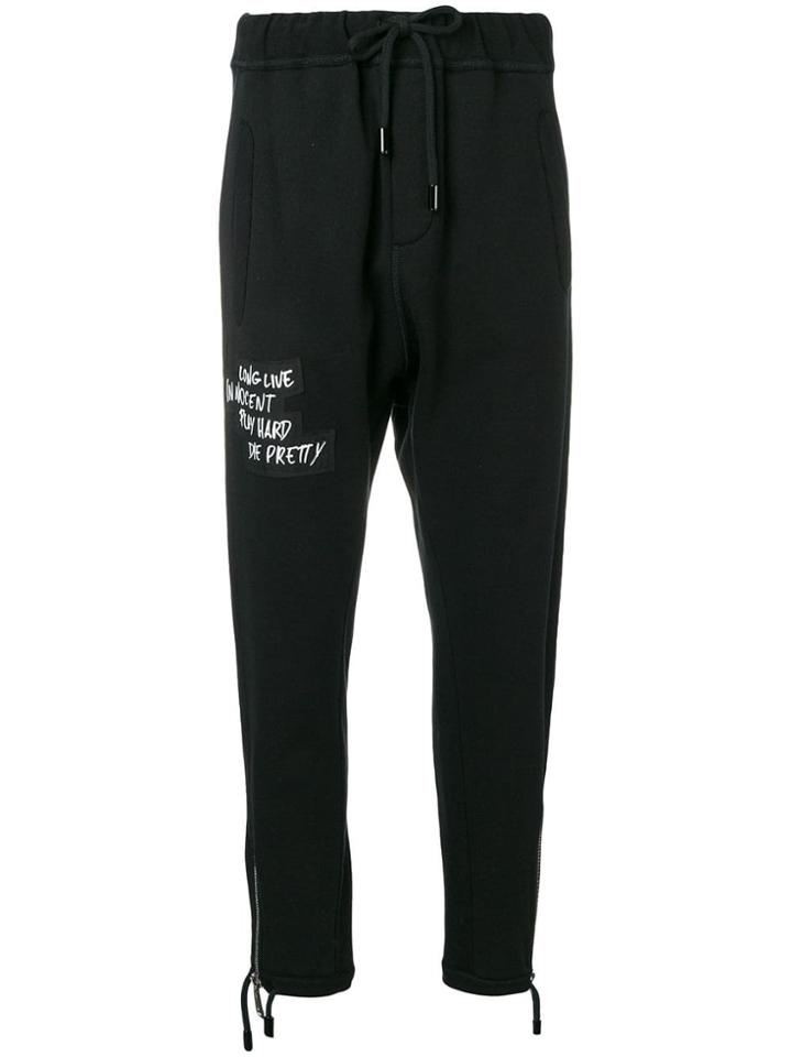 Dsquared2 Front Patch Track Pants - Black